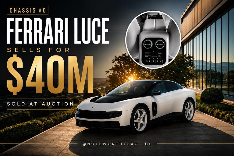 SOLD!! A $40 Million Ferrari & the Tax Math Behind Luxury Vehicle Registration