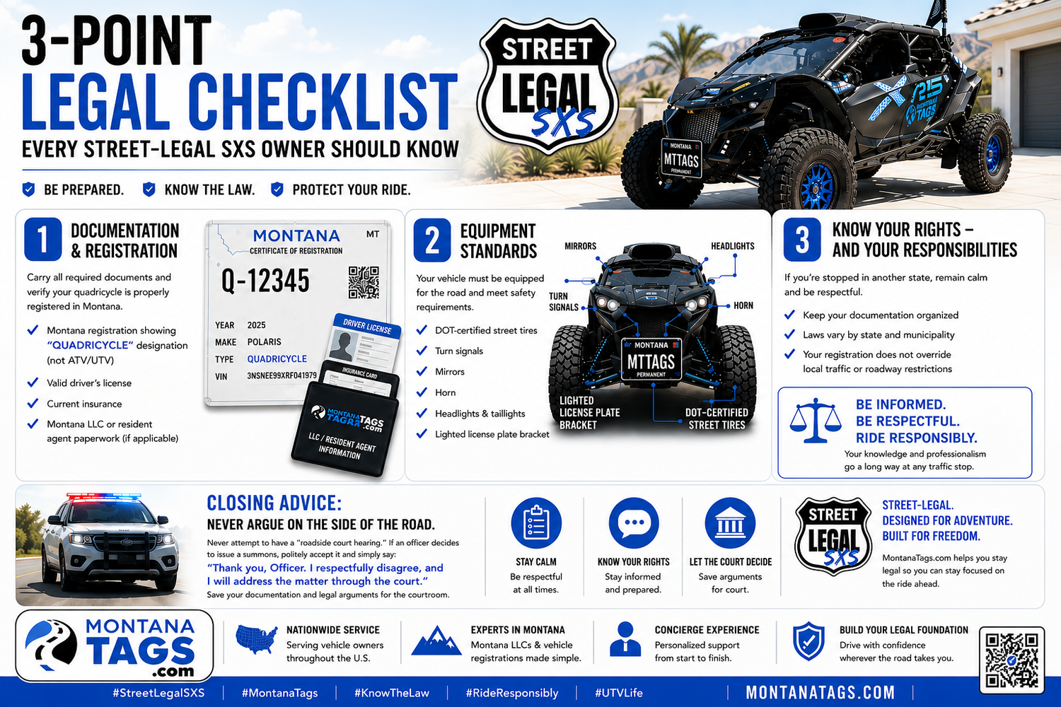 🚨 THE 3-POINT LEGAL CHECKLIST EVERY STREET-LEGAL SXS OWNER SHOULD KNOW