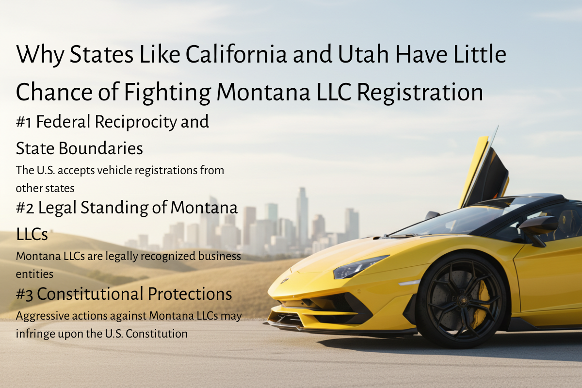 Why California & Utah Have Little Chance of Fighting Montana LLC Registrations