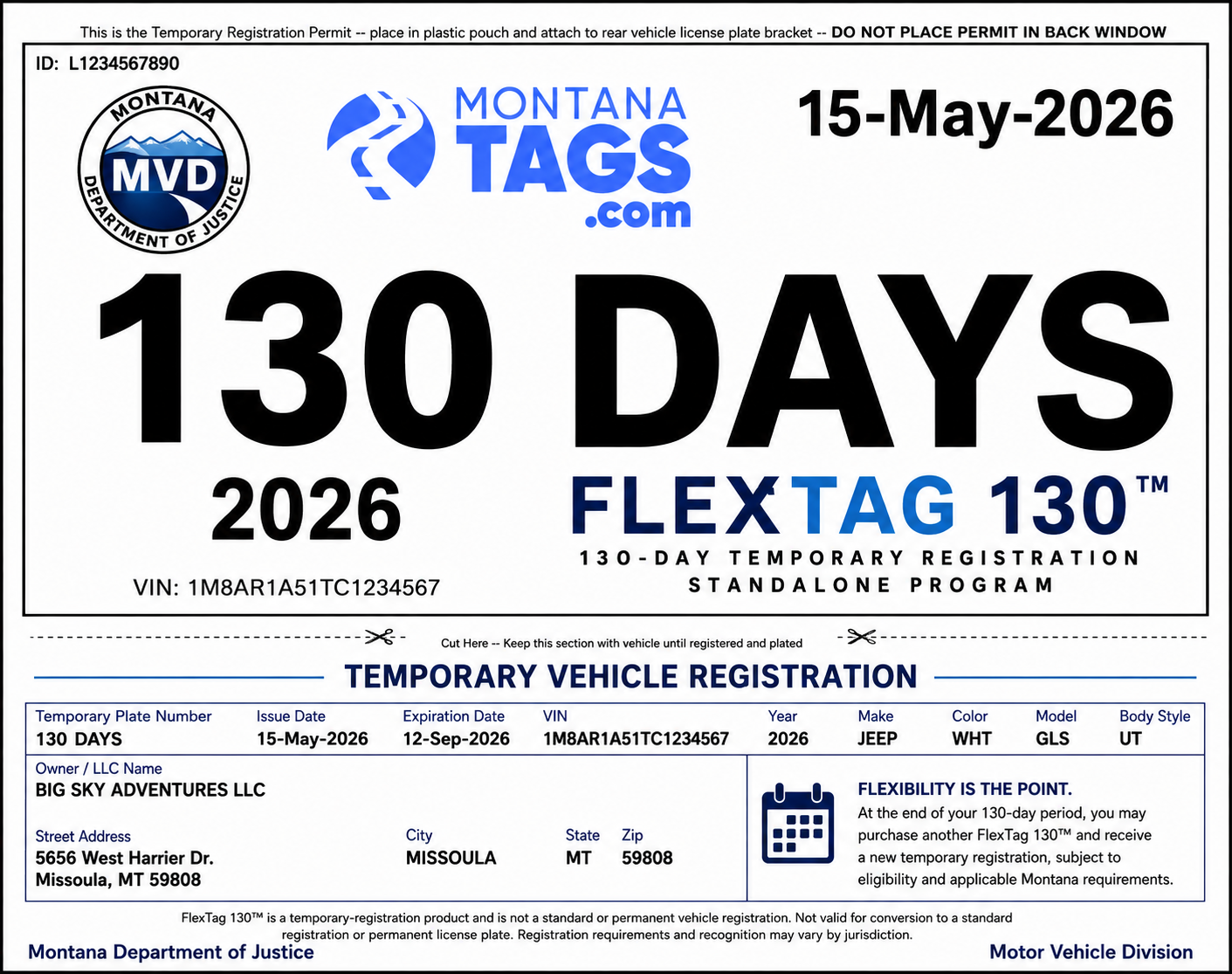 Montana FlexTag 130™