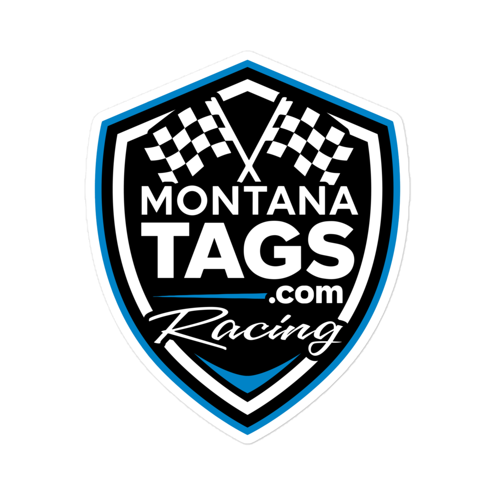 MontanaTags.com Racing Emblem Sticker