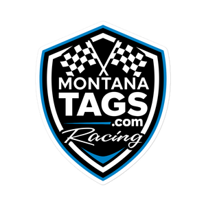 MontanaTags.com Racing Emblem Sticker